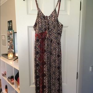 Lace Up Maxi Dress